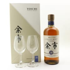 NIKKA YOICHI 10 YEAR OLD GIFT SET WITH GLASSES