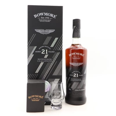 Bowmore Aston Martin Masters' Selection Edition No. 4 21 Year Old, Tawny Port American Oak & Oloroso Sherry Cask, 2024, 51.4%, 75cl whisky bottle