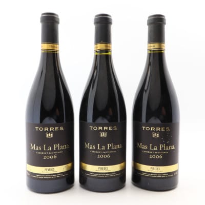 Torres Mas La Plana Cabernet Sauvignon 2006 3 x 75cl