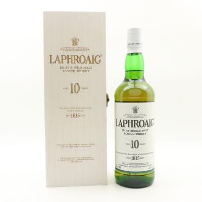 Laphroaig 10 Year Old, Bourbon Cask, 43%, 75cl whisky bottle