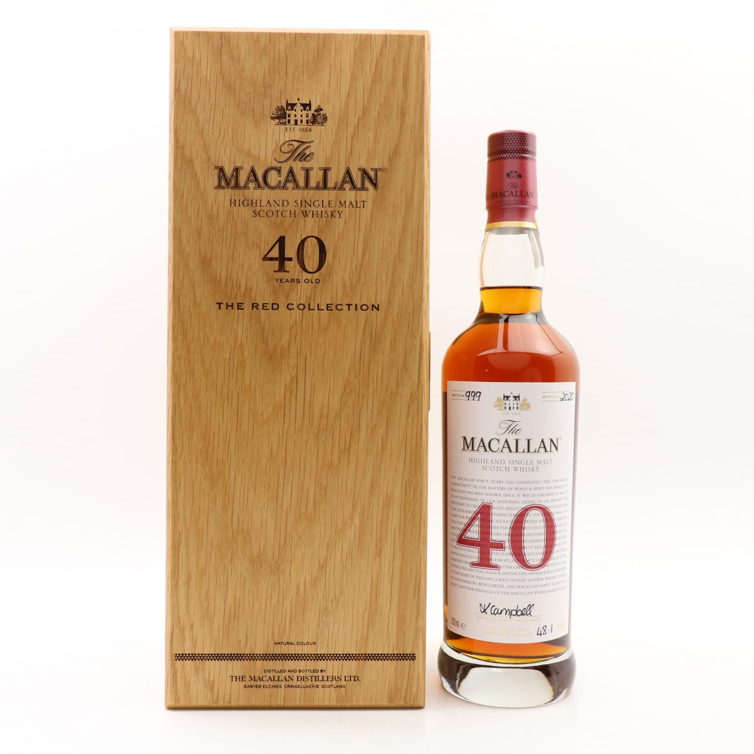 Macallan 40 Year Old The Red Collection | The 135th Auction | Scotch ...