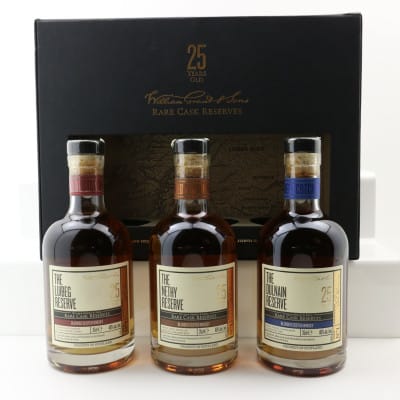 William Grant & Sons 25 Year Old Rare Cask Reserves 3 x 35cl