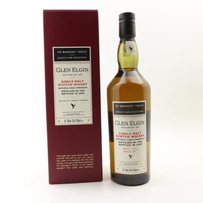 Glen Elgin The Managers' Choice 10 Year Old, European Oak Cask, Cask #3678, 2009, 61.1% whisky bottle