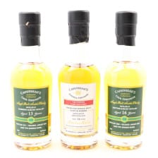 GLENBURGIEGLENLIVET 13 YEAR OLD DUFFTOWNGLENLIVET 16 YEAR OLD  ORD 14 YEAR OLD CADENHEADS 3 X 20CL
