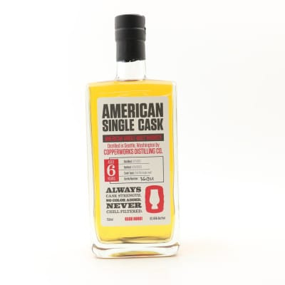 Copperworks Distilling Co. 2017 6 Year Old American Single Malt American Single Cask #0001 75cl