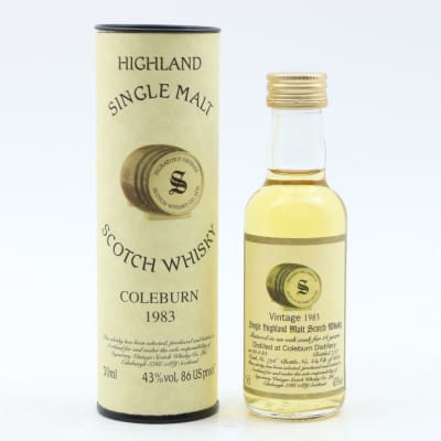 Coleburn 1983 14 Year Old Signatory Mini 5cl