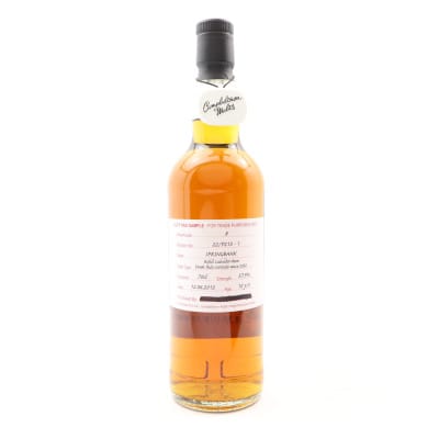 Springbank 2012 12 Year Old Duty Paid Sample