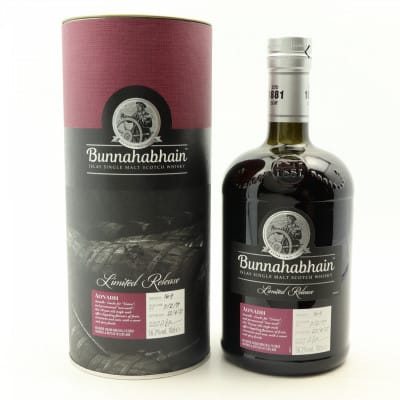 Bunnahabhain Aonadh 10 Year Old, Port & Sherry Cask, 2021, 46.3% whisky bottle