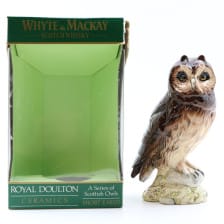 WHYTE  MACKAY SHORTEARED OWL CERAMIC DECANTER 20CL