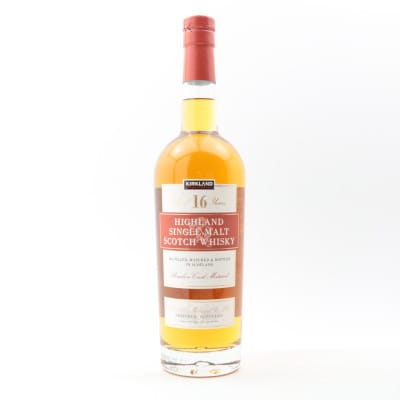 Kirkland Signature Highland Single Malt Scotch Whisky 16 Year Old, Bourbon Cask, Alexander Murray & Co., 40% whisky bottle