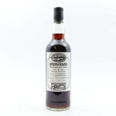 Springbank 8 Year Old Online Tasting Week 2021