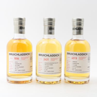 Bruichladdich Micro Provenance LaddieMP7 Exclusive Set 3 x 20cl