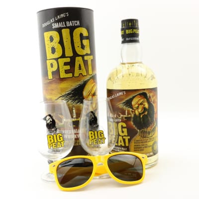 Big Peat Small Batch Release with Tasting Glasses & Sunglasses