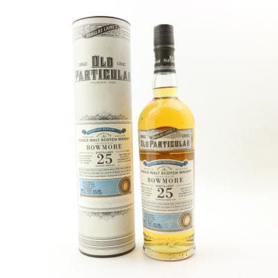 Bowmore Old Particular 25 Year Old, Bourbon Cask, Batch No. OLP0005, 1987, Douglas Laing, 50.2% whisky bottle