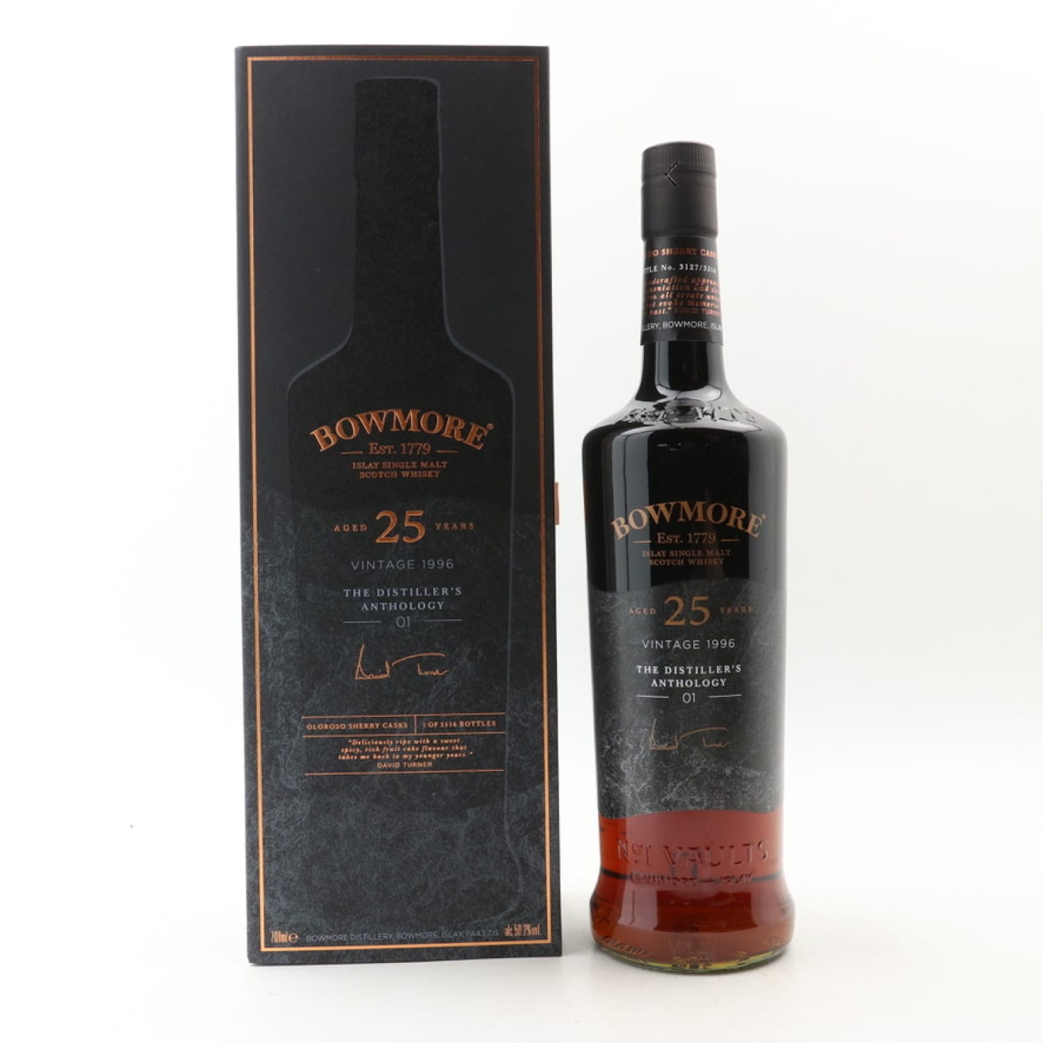 Bowmore 1996 25 Year Old The Distiller s Anthology No1 The 162nd bowmore-1996-25-year-old-the-distiller-s-anthology-no1-the-162nd