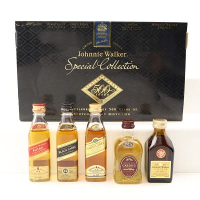 Johnnie Walker Special Collection Celebrating 500 Years Of Scotch Whisky Distilling 5 x 5cl