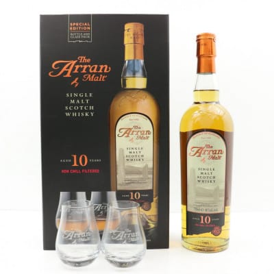 Arran 10 Year Old Old Style Gift Set With Glasses