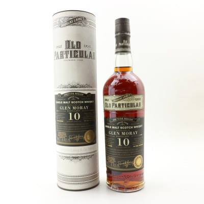 Glen Moray Old Particular 10 Year Old, Sherry Cask, Cask #DL 12985, 2008, Douglas Laing, 66.7% whisky bottle