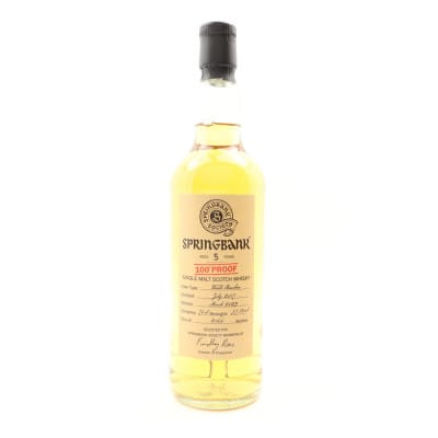 Springbank 2017 5 Year Old 100º Proof Society Bottling