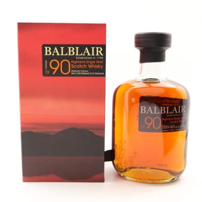 Balblair 1990 2nd Release 26 Year Old, Bourbon & Sherry Cask, 2016, 46% whisky bottle