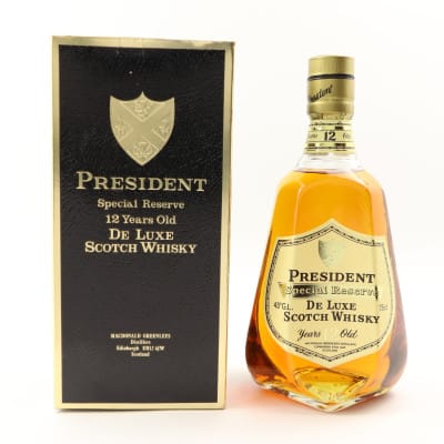 President 12 Year Old Special Reserve Circa 1980’s 75cl