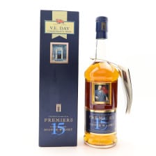 PREMIERS 15 YEAR OLD V E DAY COMMORATIVE BOTTLE