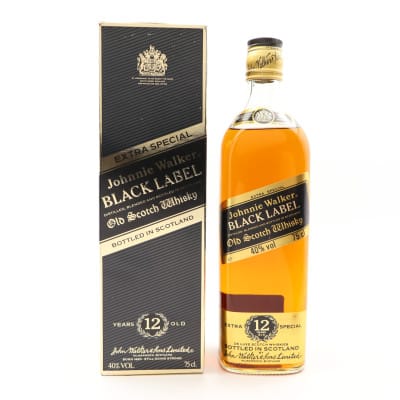 Johnnie Walker 12 Year Old Black Label Circa 1980’s 75cl
