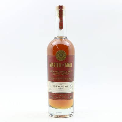 Secret Highland 16 Year Old Burns Night Edition Master Of Malt Volume 1