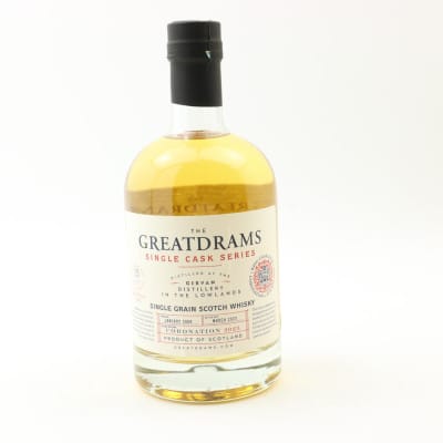 Girvan Coronation 2023 15 Year Old, Bourbon Cask, 2008, GreatDrams, 48.2% whisky bottle