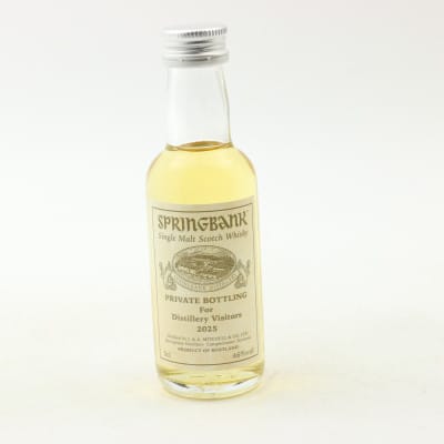 Springbank Private Bottling For Distillery Visitors 2025 Mini 5cl