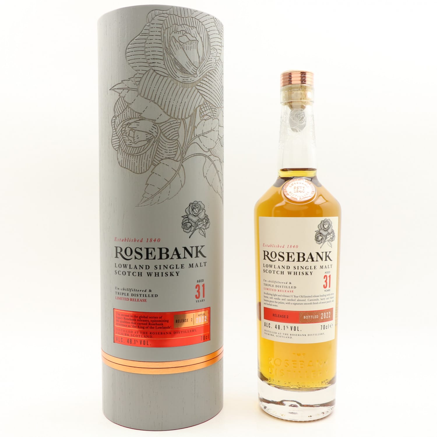 Rosebank 31 Year Old Release 2 The 136th Auction Scotch Whisky Auctions