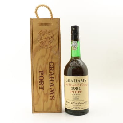 Graham's Late Bottled Vintage Port, 1981 whisky bottle