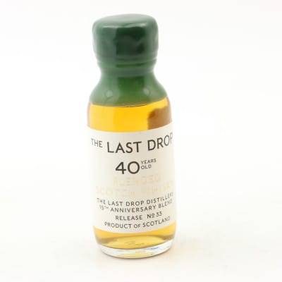 Blended Scotch Whisky 40 Year Old The Last Drop 15th Anniversary Blend Release No 35 Mini 3cl