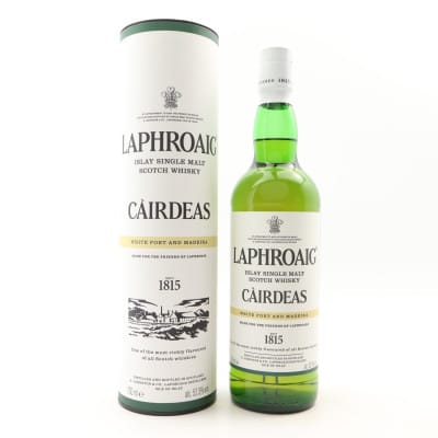 Laphroaig Cairdeas White Port & Madeira, 2023, 52.3% whisky bottle