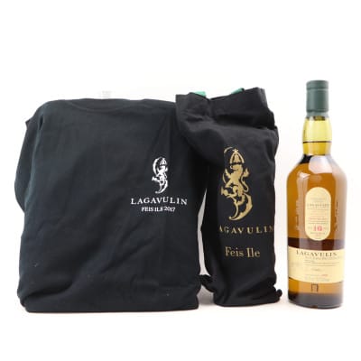 Lagavulin 16 Year Old Feis Ile 2017 With Lagavulin Feis Ile 2017 T-Shirt