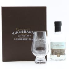 KINGSBARNS FOUNDERS CLUB SPIRIT DRINK GIFT SET 20CL WITH GLASS