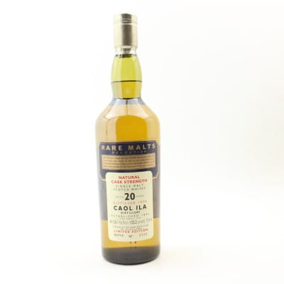 Caol Ila Rare Malts Selection 20 Year Old, American Oak Cask, 1996, 61.2% whisky bottle