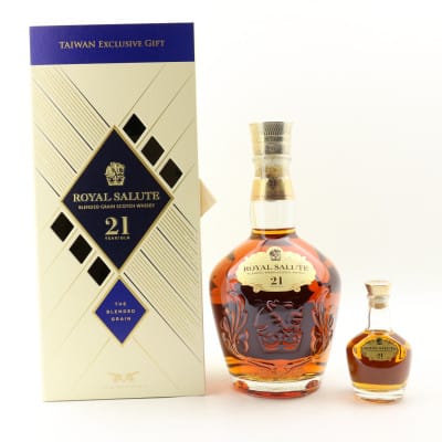 Chivas Royal Salute 21 Year Old The Blended Grain With Matching Mini Taiwan Exclusive