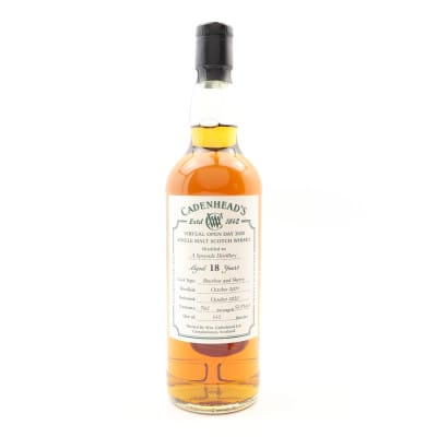 A Speyside Distillery 2001 18 Year Old Cadenhead’s Virtual Open Day 2020