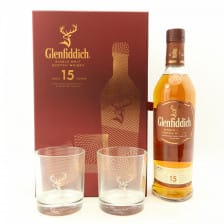 Glenfiddich 15 Solera Reserve Gift Set With Glasses