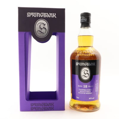 Springbank 18 Year Old, Bourbon & Sherry Cask, 2017, 46% whisky bottle