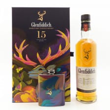 Glenfiddich 15 Solera Reserve Limited Edition With Hip Flask