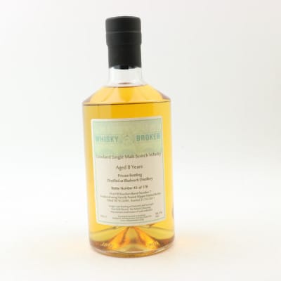 Bladnoch 8 Year Old, Bourbon Cask, Cask #7, 2009, Whiskybroker, 58.1% whisky bottle