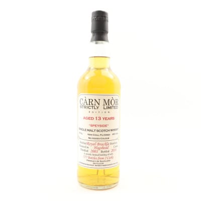 Royal Brackla 13 Year Old, Hogshead Cask, 2001, Morrison & MacKay, 46% whisky bottle