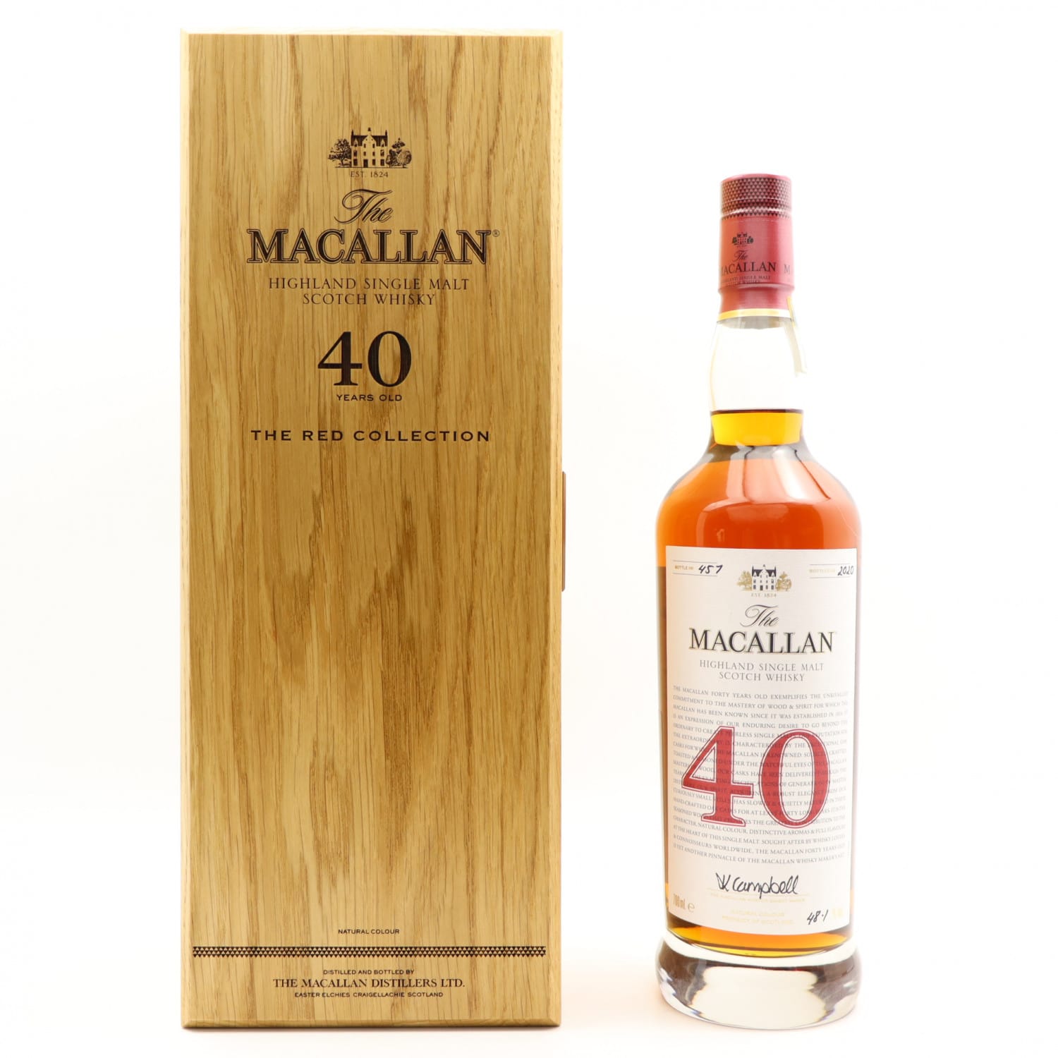 Macallan 40 Year Old The Red Collection | The 135th Auction | Scotch ...