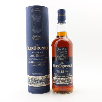 GlenDronach Allardice 18 Year Old, Oloroso Sherry Cask, 2019, 46%, 75cl whisky bottle