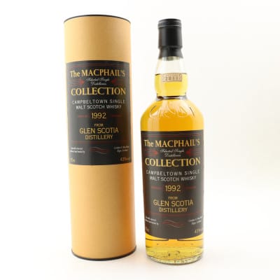 Glen Scotia The MacPhail's Collection, 1992, Gordon & MacPhail, 43% whisky bottle