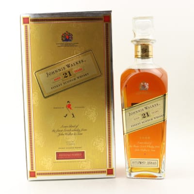 Johnnie Walker 21 Year Old, 43% whisky bottle