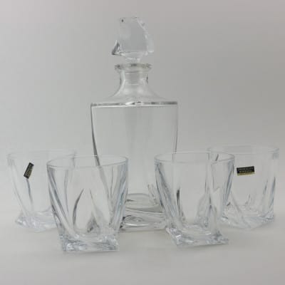Decanter With 4 Glasses Set