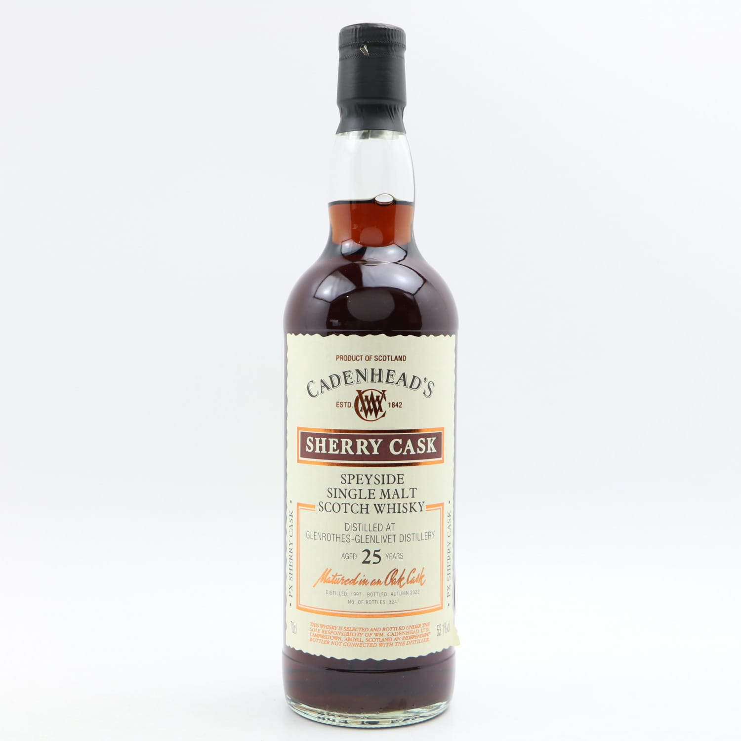 GlenrothesGlenlivet 1997 25 Year Old Cadenhead's The 141st Auction Scotch Whisky Auctions